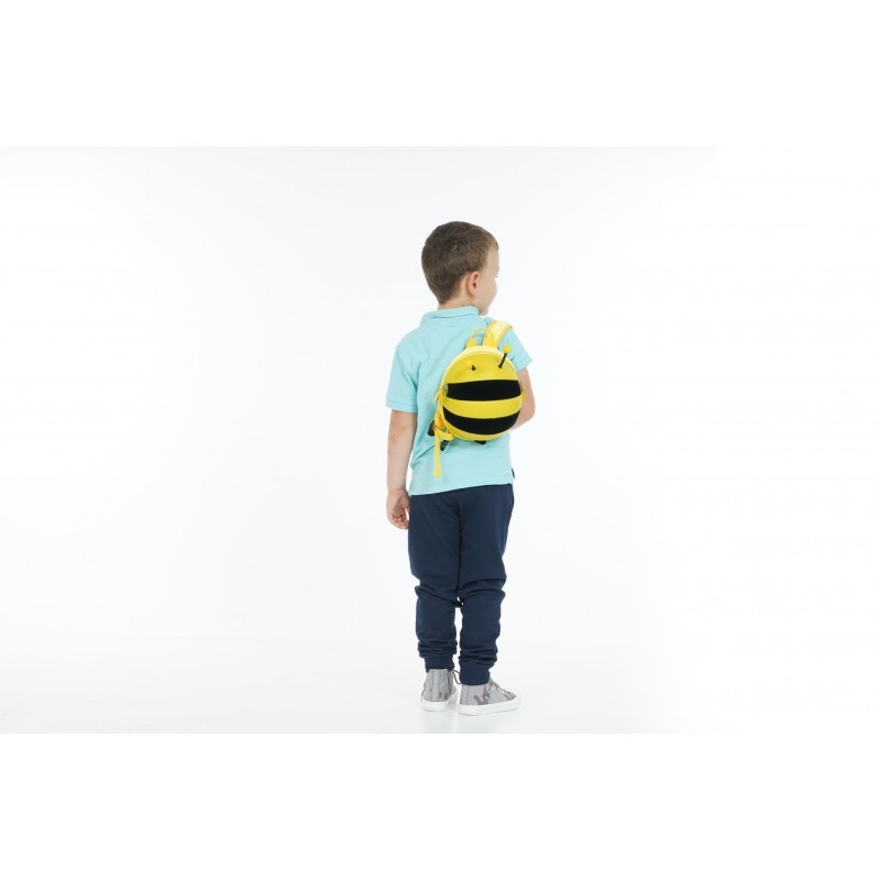 Mini backpack with bee shape and a safety belt Supercute