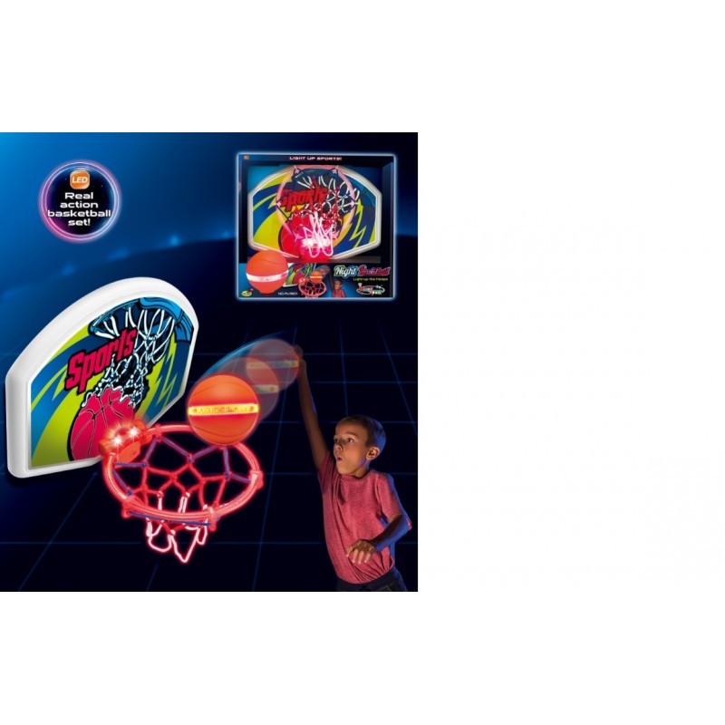 Комплект светещо баскетболно табло с топка King Sport