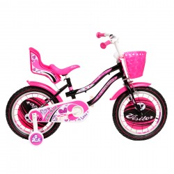 Bicicleta pentru copii LITTLE HEART 16", roz Venera Bike 31356 3