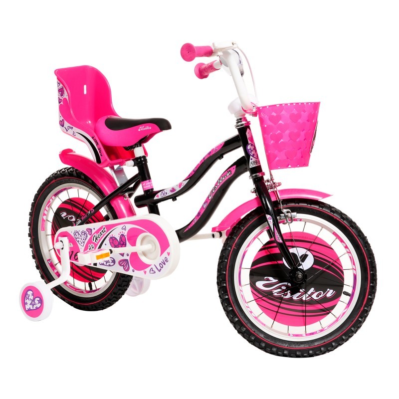 Детски велосипед МАЛО СРЦЕ 16", розова Venera Bike