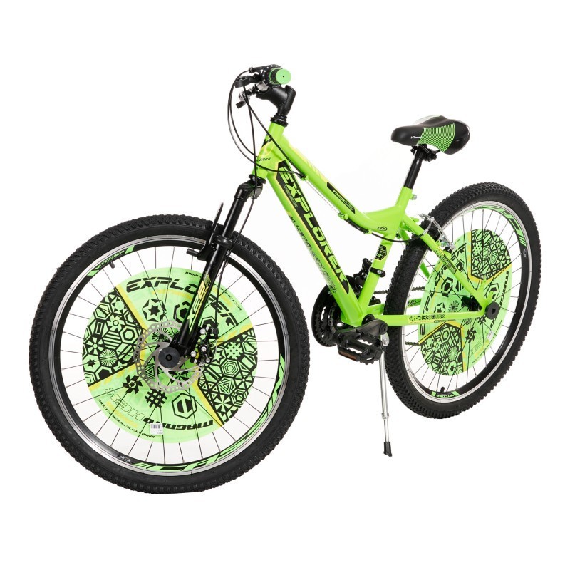 Dečiji bicikl EKSPLORER MAGNITO 24", zelen sa crnom bojom Venera Bike