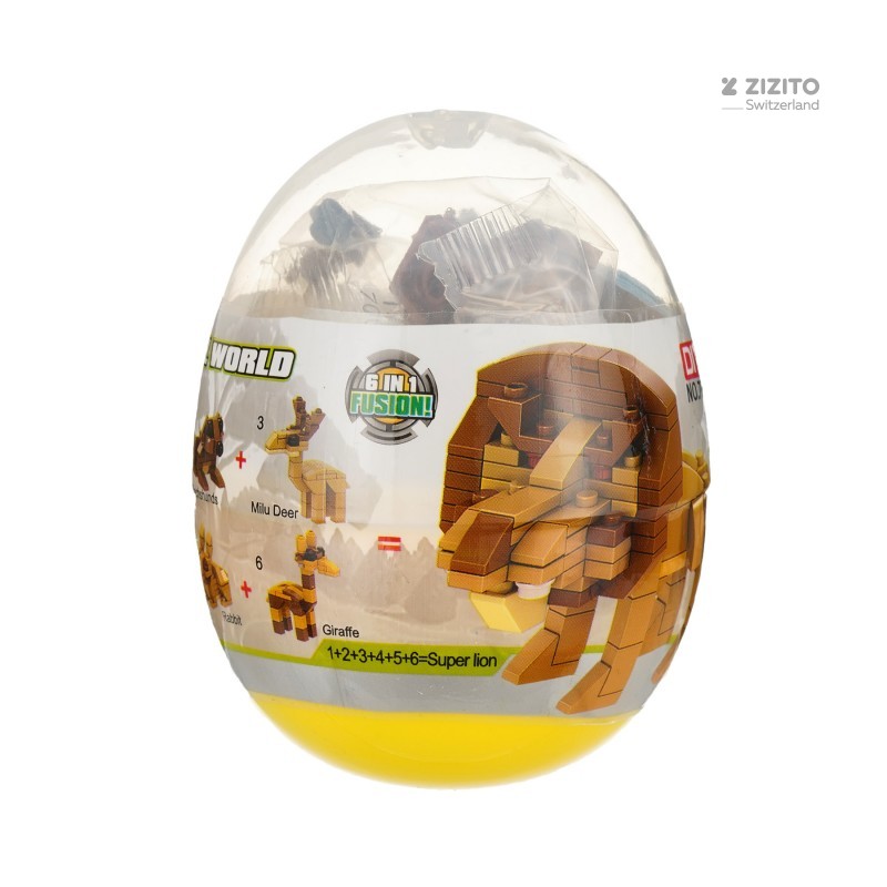 Constructor with animals in an egg GT