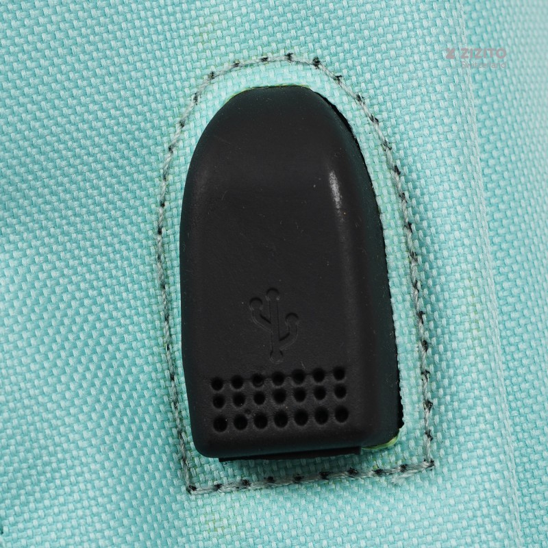Schulrucksack mit USB ZIZITO