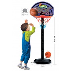 Basketball-Set mit Ball und Ständer, Höhe 127,5 cm KY 33445 6