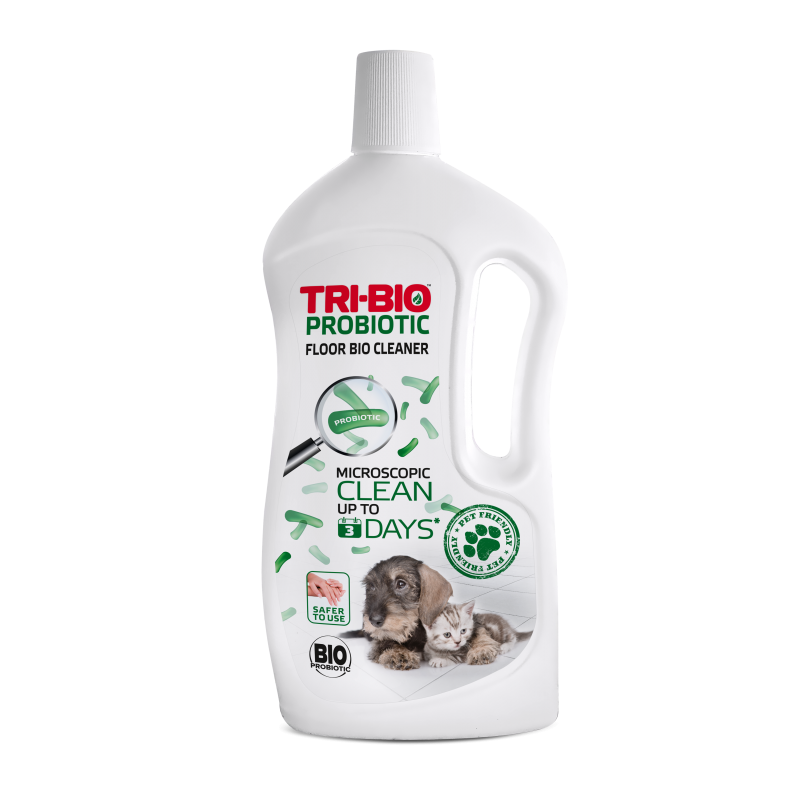 Preparat probiotic organic pentru podea, universal, inofensiv pentru animale de companie, super concentrat, 0,84 l. Tri-Bio