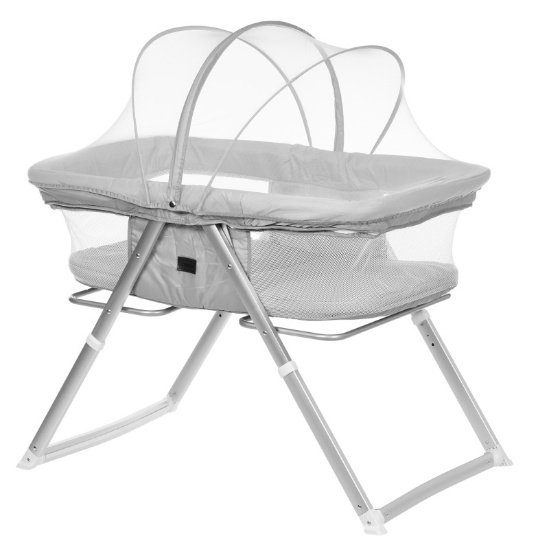 Baby cot and swing ELIAS 2-in-1 - Gray