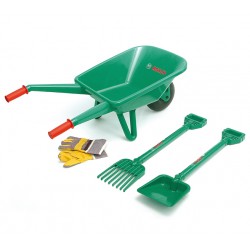 Theo Klein 2752 Bosch Garden Set with Wheelbarrow I With shovel, rake and gardening gloves I Toy for children aged 3 years and up BOSCH 34561 