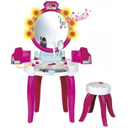 Theo Klein 5328 Barbie Beauty Salon with Light and Sound Functions I Pivoted storage areas and mirror I With lots of accessories such as a comb, hairspray and perfume spray I Dimensions: 41 cm x 31 cm x 90 cm I Toy for children aged 3 years and up Barbie 34581 