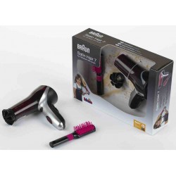 Theo Klein 5867 Braun hair dryer I Children's hair dryer incl. brush and diffuser attachment I Toys for children aged 3 and over BRAUN 34658 3