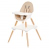 Baby feeding chair with table 2 in 1 Patrick - Beige