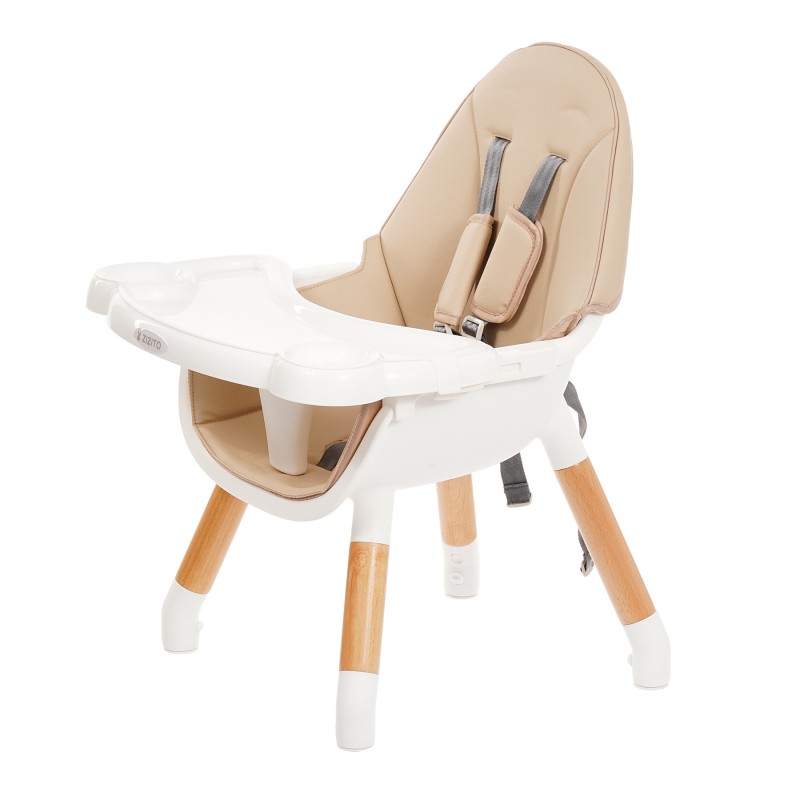 Стол за хранење бебиња со маса 2 во 1 Патрик ZIZITO