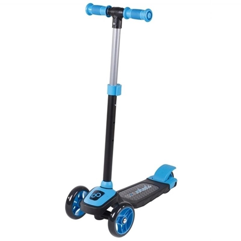 Scooter with 3 wheels and LED lights, blue, 3+ years Furkan toys