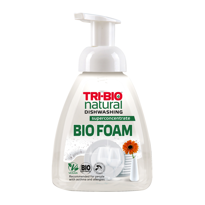 TRI-BIO Natural еко пяна за миене на съдове, 300 мл. Tri-Bio