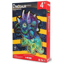 Puzzle cu dinozauri Triceratops HAS 35317 
