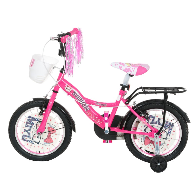 Bicicleta pentru copii VISION - MIYU 16", roz VISION