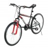 Детски велосипед TEC - TITAN 24", 21 брзина - Црно со црвено