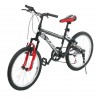 Bicicleta pentru copii TEC - CRAZY GT 20", 7 viteze - Negru cu roșu