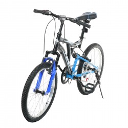 Bicicleta pentru copii TEC - CRAZY 20”, 7 viteze, neagra si albastra TEC 35715 