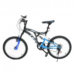 Bicicleta pentru copii TEC - CRAZY 20”, 7 viteze, neagra si albastra TEC 35717 3