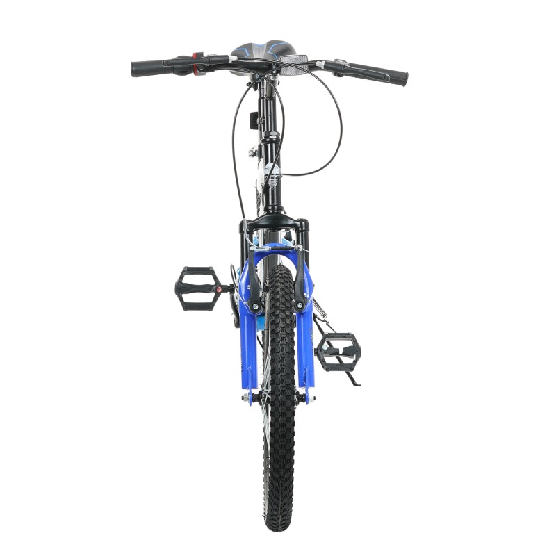 Детски велосипед TEC - CRAZY 20“, 7 брзини, црна и сина TEC