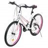 Bicicleta pentru copii VISION - VENUS 24”, 21 viteze - Alb cu roz