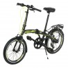 Πτυσσόμενο ποδήλατο πόλης CAMP Q10 Πτυσσόμενο ποδήλατο 20", 7 ταχύτητες - Μαύρο με κίτρινο