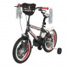Bicicleta pentru copii VISION - FANATIC 16" - Negru cu roșu