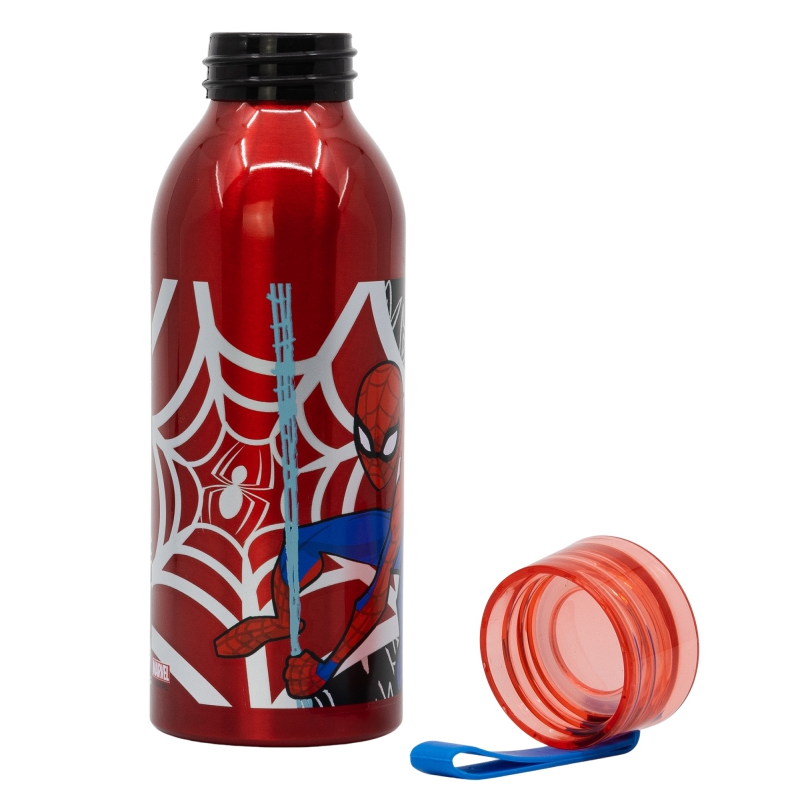 Aluminum bottle with silicone handle SPIDERMAN, 510 ml. Stor