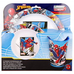 SPIDERMAN children's feeding set of 3 parts for microwave Stor 35980 1