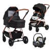 Baby stroller Barron 3 in 1 - Black