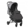 Sandra summer stroller with foot cover - Gray with dots