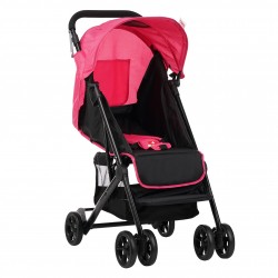 Kinderwagen Jasmin - kompakt, leicht zu falten und zu entfalten, pink ZIZITO 36122 