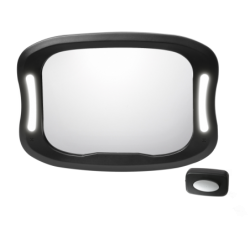 Mirror with LED lights for rear seat with visibility to the child Feeme 36534 2