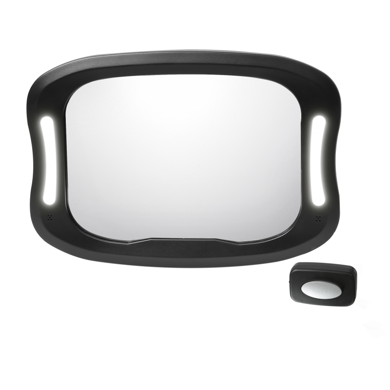 Mirror with LED lights for rear seat with visibility to the child Feeme