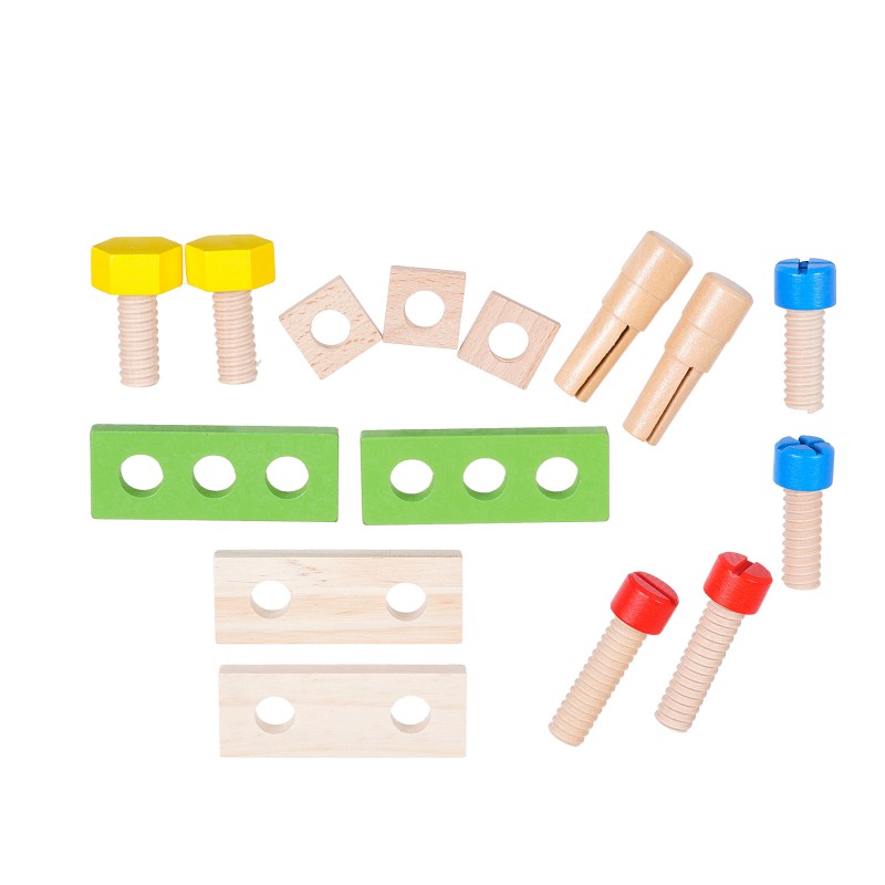 Holzspielzeugset - Werkzeugkoffer für Kinder WOODEN
