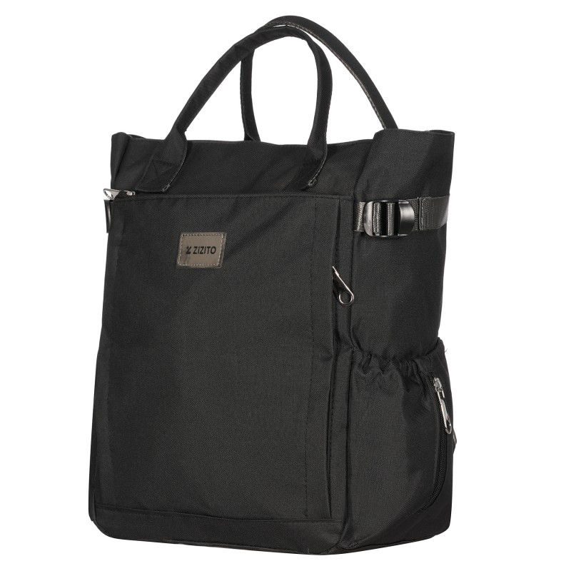 Τσάντα καροτσιού ZIZITO / σακίδιο πλάτης, μαύρο ZIZITO