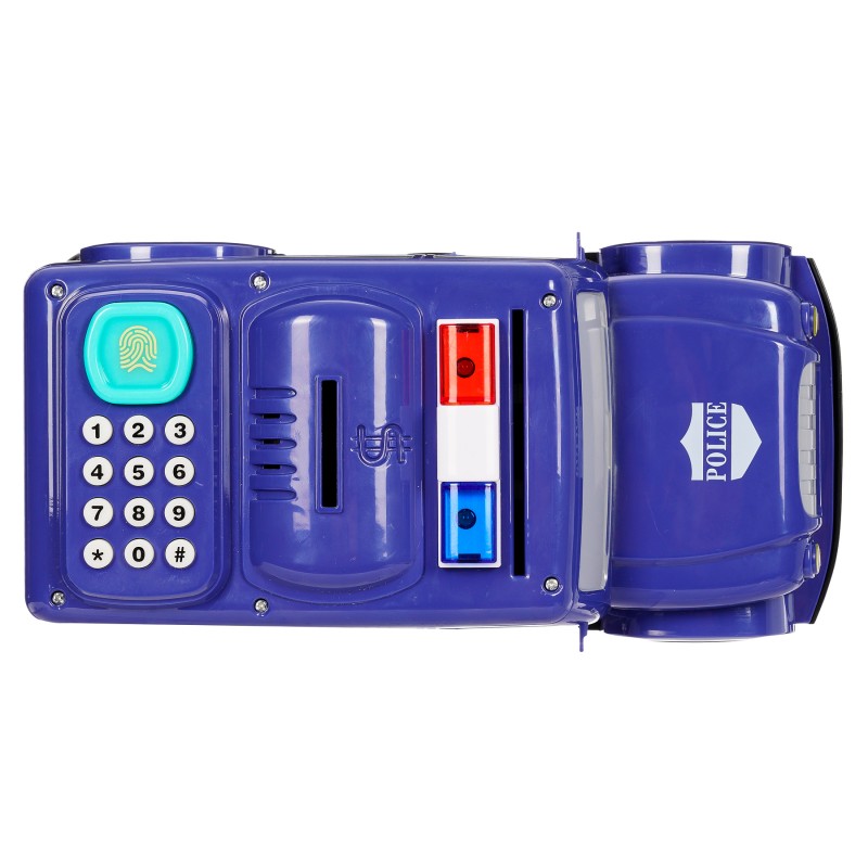 Safemoney - caseta electronica de bani, seif - masina de politie SKY