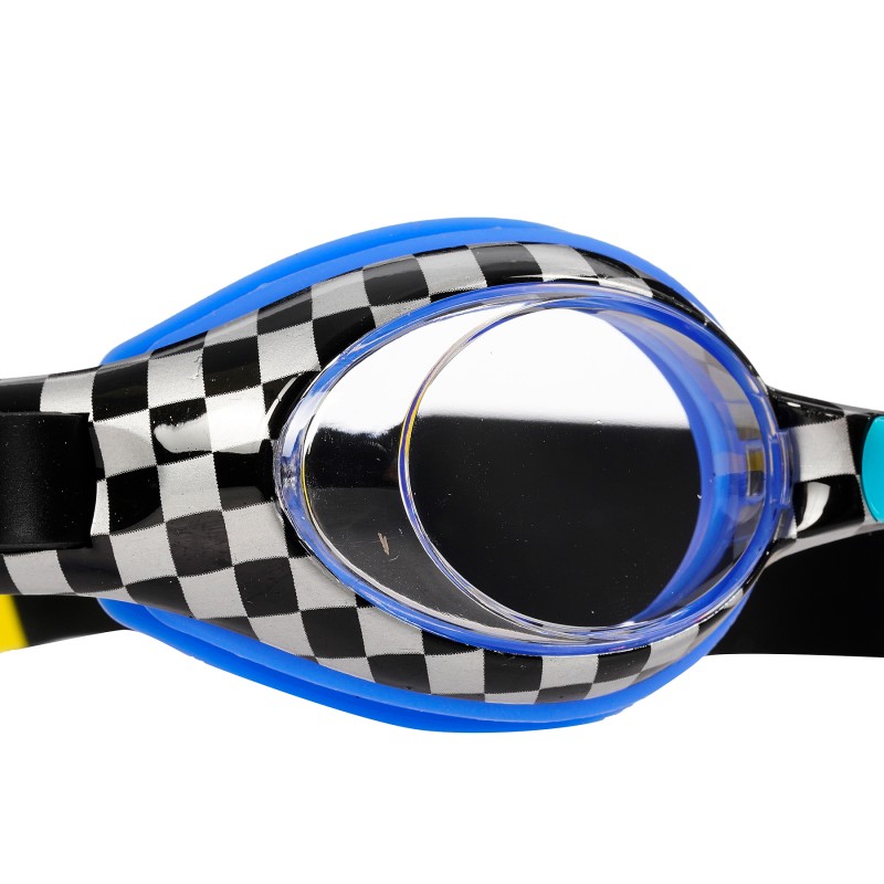 Children's swimming goggles, blue with decoration SKY