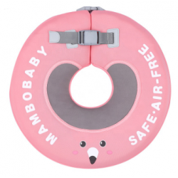 Children's non-inflatable neckband, pink Mambo 37266 