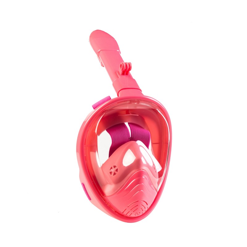Детска маска за целосно нуркање, големина XS, портокалова - Розева