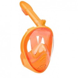 Mască de snorkeling completă pentru copii, mărimea XS, portocaliu Zi 37303 