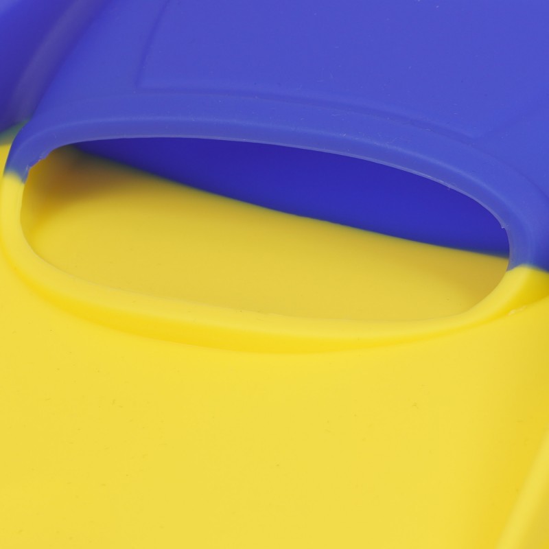 Flossenset, Größe XS, blau mit gelb Zi
