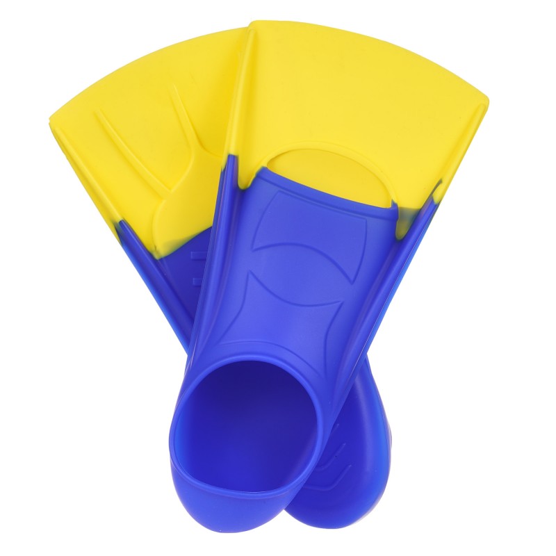 Set of swimming fins, size S - Blue/Yellow