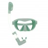 Сет детска маска за нуркање со нуркач во кутија, безбојна - Зелена
