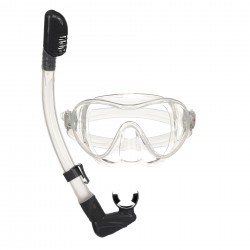 Set masca de scufundare pentru copii cu snorkel in cutie, incolor ZIZITO 37432 