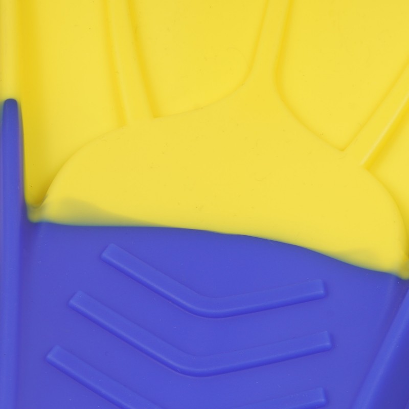 Flossenset, Größe M, blau mit gelb Zi