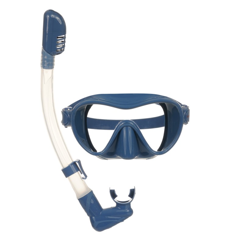 Set of diving mask and snorkel in a box - Dark blue