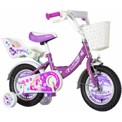 Bicicleta pentru copii PONY 12", PONY, 12", culoare: Violet Venera Bike 37905 