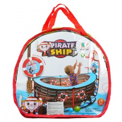 Cort de joacă pentru copii - Nava pirați cu coș de baschet ITTL 38505 5