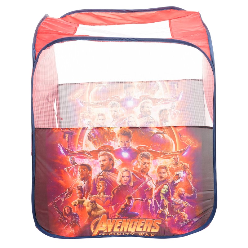 Cort de joaca pentru copii cu imprimeu Avengers + geanta ITTL